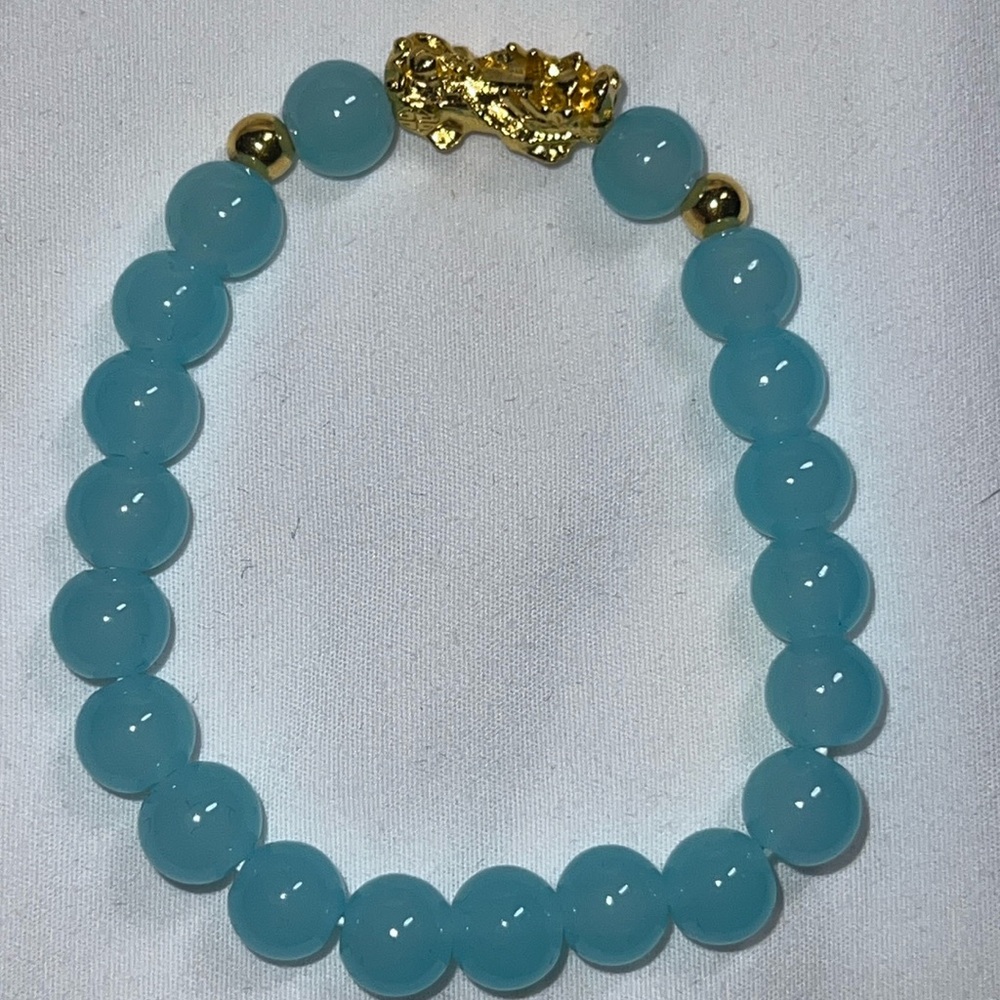 Feng Shui Bracelet Beads Dragon Protection to Attract Wealth and good luck NIB.